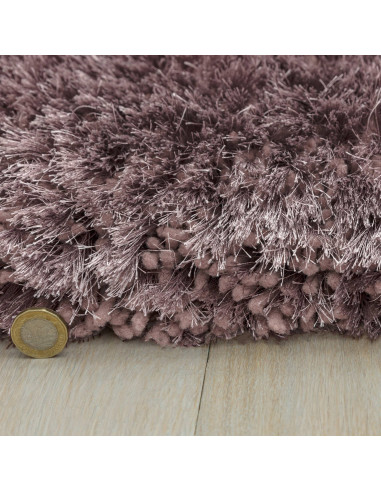 Tappeto shaggy Plush Dusk a pelo lungo, morbido e resistente, ideale per ambienti moderni. Comfort e stile in diverse dimension