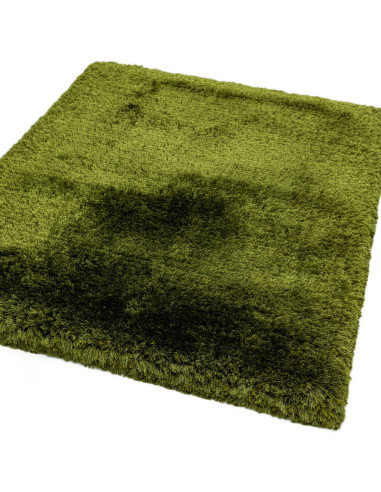 Tappeto shaggy Plush Green a pelo lungo, morbido e resistente, ideale per donare comfort e stile naturale a ogni ambiente moder