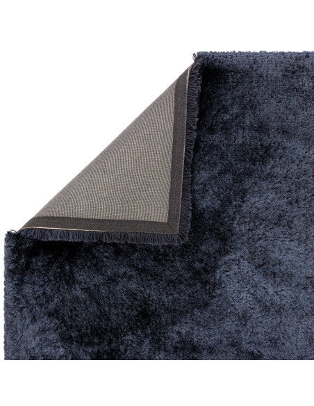 Add plush comfort and deep navy elegance to any room with this durable, easy-care shaggy rug—perfect for stylish, cozy living s