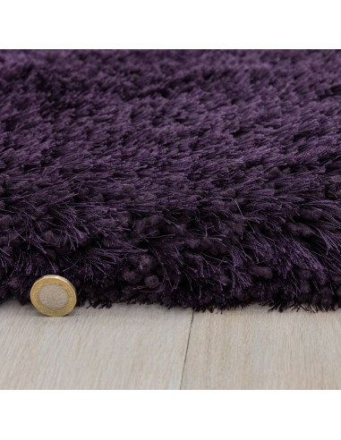 Add warmth and style with the Plush Purple shaggy rug—soft, durable, and perfect for any room needing a vibrant, cozy touch.