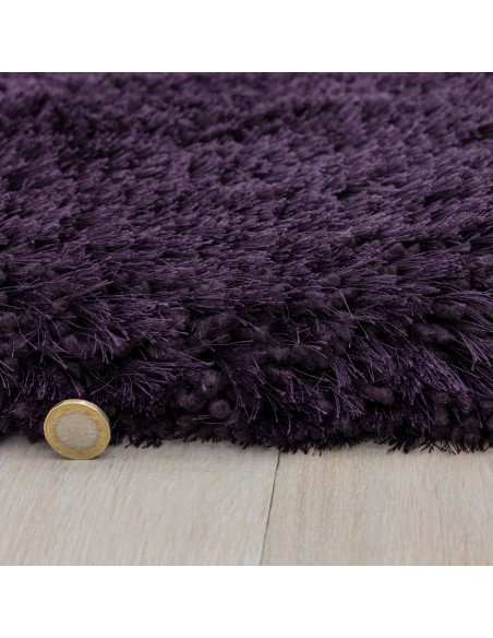 Add warmth and style with the Plush Purple shaggy rug—soft, durable, and perfect for any room needing a vibrant, cozy touch.