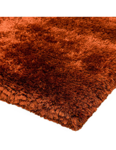 Tappeto Plush Rust a pelo lungo, morbido e caldo, perfetto per ogni ambiente. Design artigianale e colori avvolgenti per un com