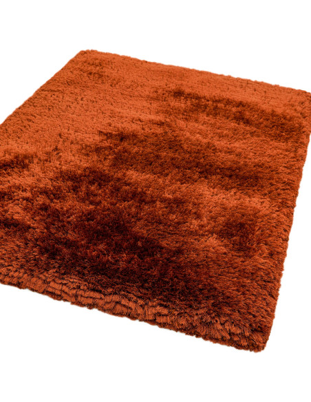Tappeto Plush Rust a pelo lungo, morbido e caldo, perfetto per ogni ambiente. Design artigianale e colori avvolgenti per un com