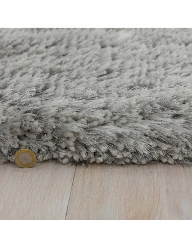 Experience ultimate comfort and style with the Plush Silver shaggy rug—soft, durable, and perfect for adding modern elegance to