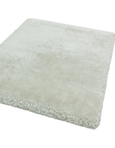 Tappeto shaggy Plush White a pelo lungo, morbido e raffinato, ideale per ogni ambiente. Comfort, stile e facilità di manutenzio