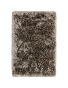 Tappeto shaggy Plush Zinc a pelo lungo, morbido e resistente, perfetto per un ambiente elegante e accogliente con design tinta