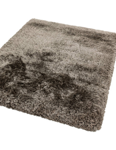 Tappeto shaggy Plush Zinc a pelo lungo, morbido e resistente, perfetto per un ambiente elegante e accogliente con design tinta