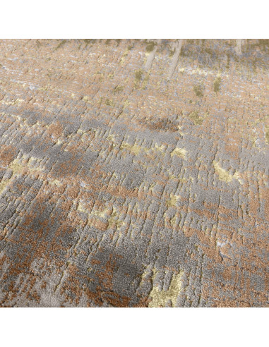 Elevate your space with the Aurora AU01 Dune, a modern luxury rug featuring a stunning silk look and durable, easy-care viscose