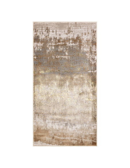 Elevate your space with the Aurora AU01 Dune, a modern luxury rug featuring a stunning silk look and durable, easy-care viscose