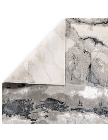 Tappeto Aurora AU05 Quartz: design astratto e materiali di qualità per un effetto seta luminoso, elegante e perfetto in ogni am