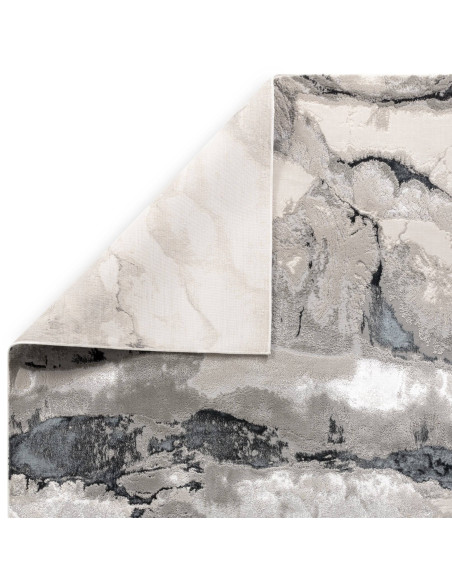 Tappeto Aurora AU05 Quartz: design astratto e materiali di qualità per un effetto seta luminoso, elegante e perfetto in ogni am
