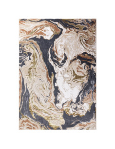 Elevate your space with the Aurora AU08 Marble rug, a modern luxury rug featuring a shiny, silk-look finish and durable, easy-c