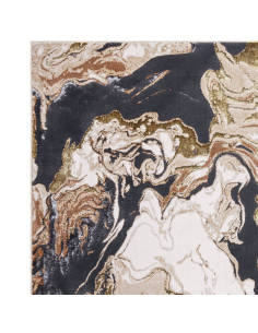 Elevate your space with the Aurora AU08 Marble rug, a modern luxury rug featuring a shiny, silk-look finish and durable, easy-c 2