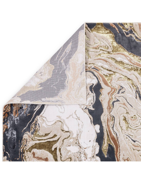 Tappeto Aurora AU08 Marble: design lucido e moderno, effetto seta raffinato, perfetto per ambienti eleganti e luminosi. Qualità
