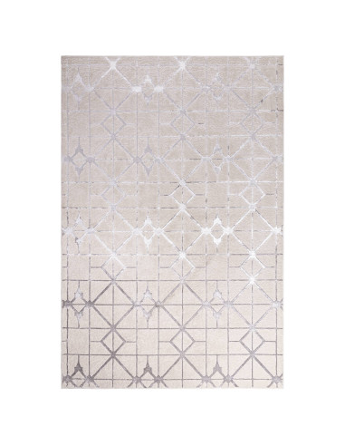 Tappeto Aurora AU11 Lattice: design moderno elegante con motivo geometrico e effetto seta luminoso, perfetto per valorizzare og