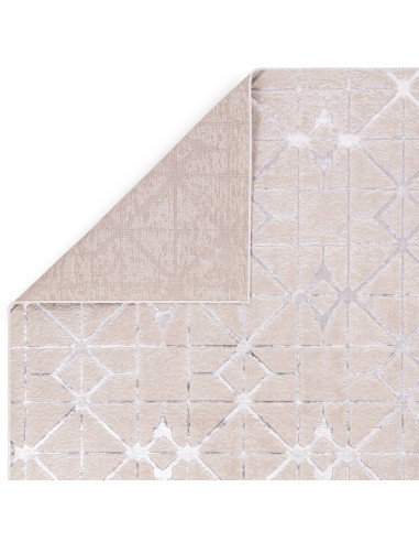 Elevate your space with the Aurora AU11 Lattice modern luxury rug, featuring a lustrous silk look and durable, easy-care design
