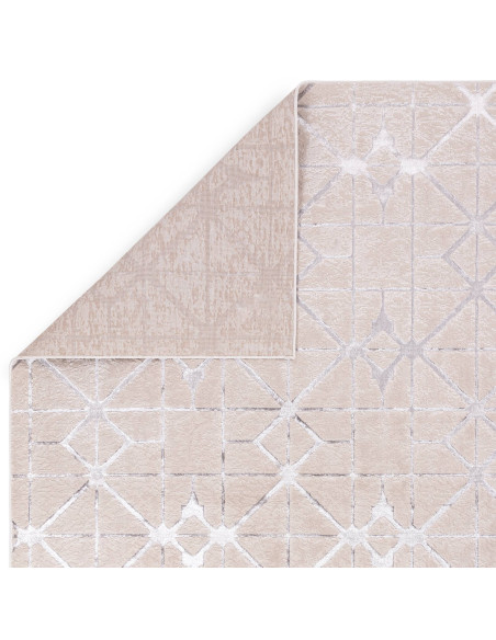 Elevate your space with the Aurora AU11 Lattice modern luxury rug, featuring a lustrous silk look and durable, easy-care design