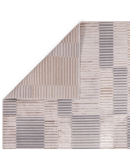 Elevate your space with the Aurora AU14 Ripple, a modern luxury rug featuring a silk look finish and elegant geometric design f