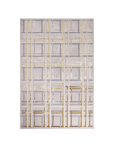 Tappeto moderno elegante Aurora AU15 Elexus con motivo geometrico e effetto seta lucido, perfetto per ambienti raffinati e lumi