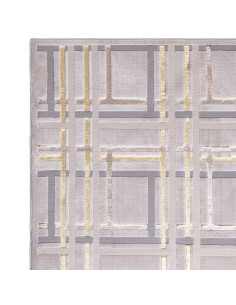 Discover the Aurora AU15 Elexus, a modern luxury rug with a silk look and geometric design that adds elegance and easy care to 2