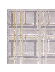 Tappeto moderno elegante Aurora AU15 Elexus con motivo geometrico e effetto seta lucido, perfetto per ambienti raffinati e lumi 2