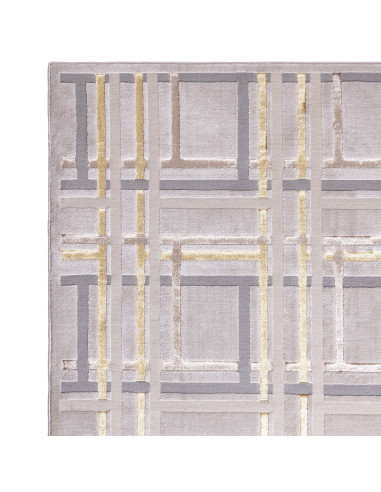 Tappeto moderno elegante Aurora AU15 Elexus con motivo geometrico e effetto seta lucido, perfetto per ambienti raffinati e lumi