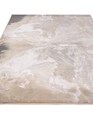 Tappeto Aurora Etch AU23: design moderno elegante con effetto seta e finitura lucida, perfetto per ambienti luminosi e raffinat
