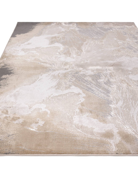 Tappeto Aurora Etch AU23: design moderno elegante con effetto seta e finitura lucida, perfetto per ambienti luminosi e raffinat
