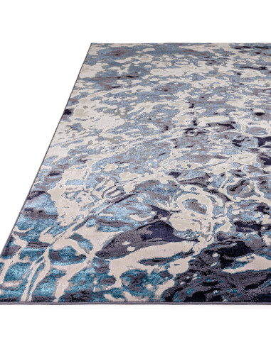 Tappeto Aurora Foam AU21: design moderno elegante con effetto seta e lucentezza raffinata, perfetto per ambienti sofisticati e