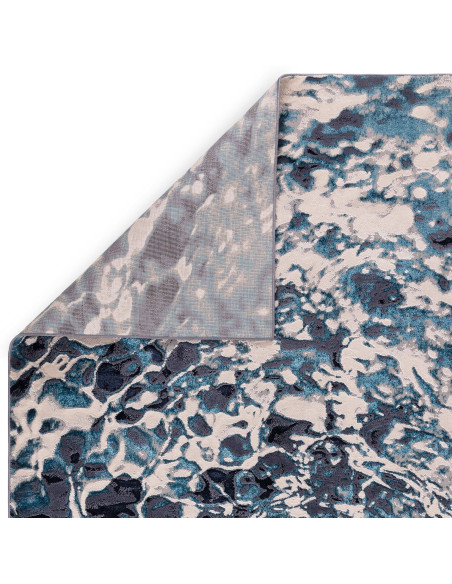 Elevate your space with the Aurora Foam AU21, a modern luxury rug featuring a silk look finish and an abstract, vibrant design.