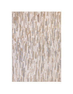 Tappeto moderno elegante Aurora Impression AU25 con effetto seta, motivo astratto e colori neutri, perfetto per ambienti raffin