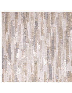 Tappeto moderno elegante Aurora Impression AU25 con effetto seta, motivo astratto e colori neutri, perfetto per ambienti raffin 2