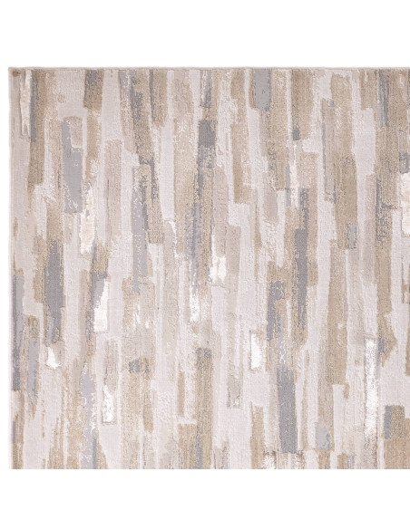 Tappeto moderno elegante Aurora Impression AU25 con effetto seta, motivo astratto e colori neutri, perfetto per ambienti raffin