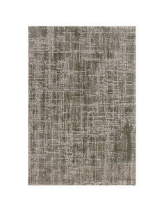 Tappeto Kuza Abstract Green: design moderno elegante con motivo astratto e effetto seta, perfetto per ambienti luminosi e raffi