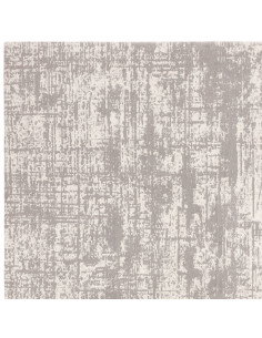 Tappeto moderno elegante Kuza Abstract Grey, effetto seta e design lucido, perfetto per ambienti raffinati e luminosi. Resisten 2