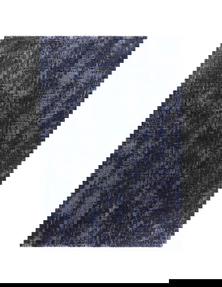 Tappeto Kuza Abstract Navy: design moderno elegante con motivo astratto e finitura lucida, perfetto per ambienti raffinati e co