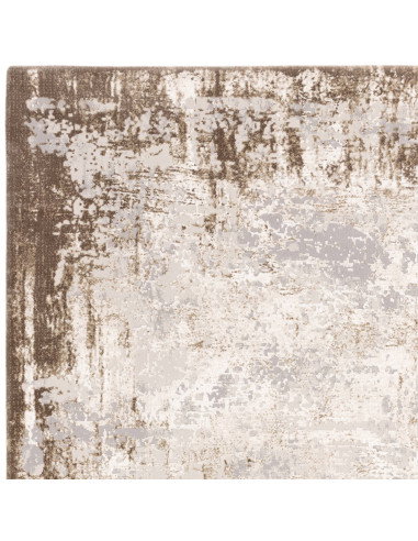 Discover the Kuza Border Beige rug, a modern luxury rug with a subtle silk look, offering durability, elegance, and easy mainte