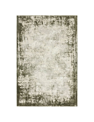 Tappeto Kuza Border Green: design moderno elegante con effetto cornice, morbido e resistente, perfetto tra i tappeti moderni el