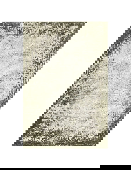 Tappeto Kuza Border Green: design moderno elegante con effetto cornice, morbido e resistente, perfetto tra i tappeti moderni el