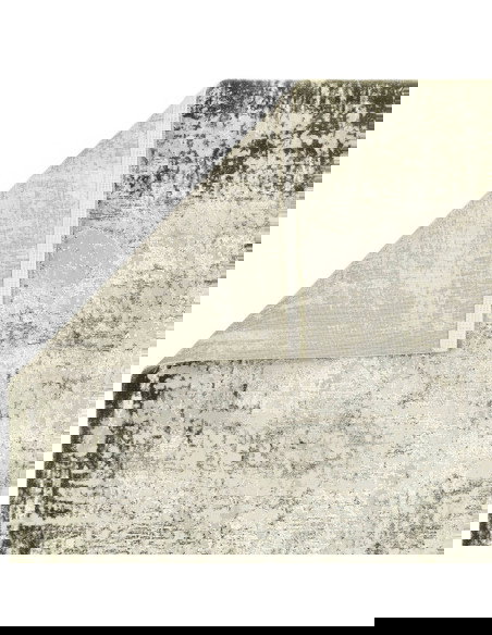 Discover the Kuza Border Green rug, a durable modern luxury rug with a subtle silk look and lustrous finish, perfect for stylis