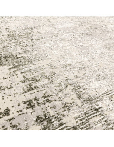 Discover the Kuza Border Green rug, a durable modern luxury rug with a subtle silk look and lustrous finish, perfect for stylis