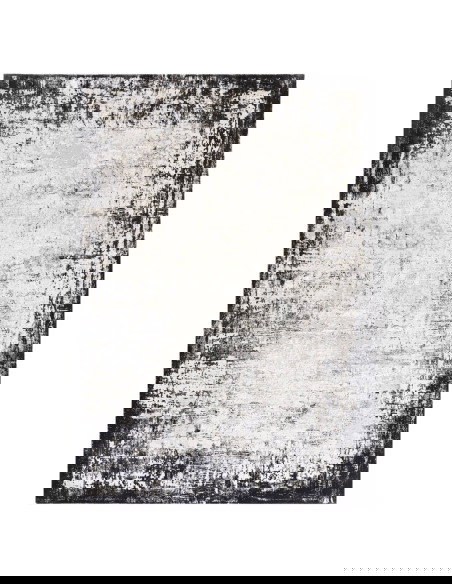 Kuza Border Grey: tappeto moderno elegante con effetto seta, design lucido e cornice sfumata per un ambiente raffinato e lumino