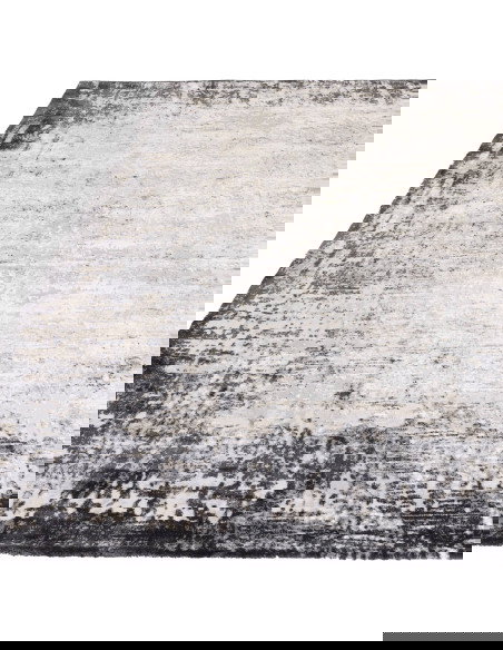 Kuza Border Grey: tappeto moderno elegante con effetto seta, design lucido e cornice sfumata per un ambiente raffinato e lumino