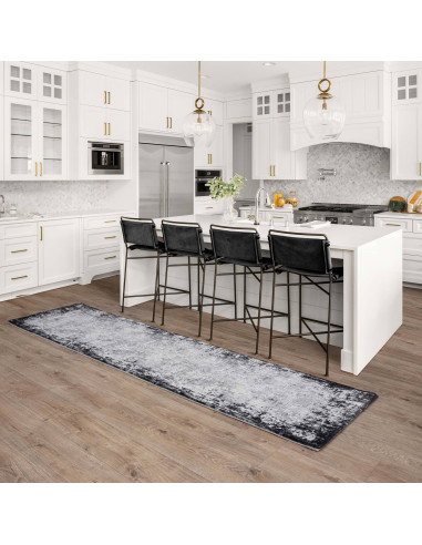 Discover the Kuza Border Grey rug, a modern luxury rug with a subtle silk look, blending durability and elegant shine for any s