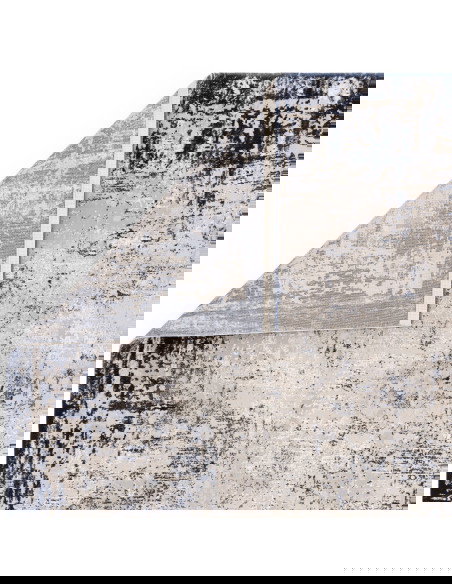 Elevate your space with the Kuza Border Navy rug, a modern luxury rug featuring a subtle lustre and silk look for timeless eleg