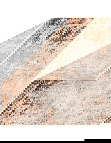 Discover the Kuza Border Terracotta, a modern luxury rug with a shiny, silk look finish that adds elegance and durability to an