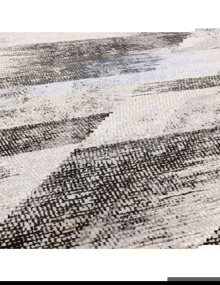 Discover the Kuza Lines Blue modern luxury rug with a lustrous, silk look finish and abstract design—perfect for adding eleganc