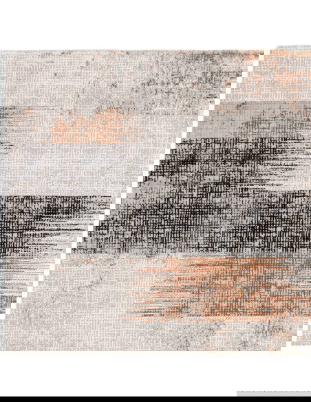 Discover the Kuza Lines Terracotta rug, a modern luxury rug with a lustrous silk look and abstract design that adds warmth and