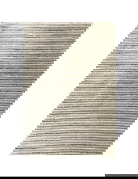 Elevate your space with the Kuza Plain Stripe Khaki rug, a modern luxury rug featuring a silk look and subtle geometric stripes