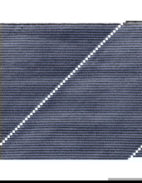 Tappeto Kuza Plain Stripe Navy: design moderno elegante con effetto seta e lucentezza naturale, perfetto per ambienti raffinati